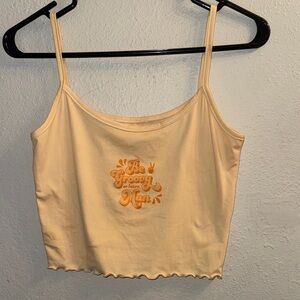 Be Groovy Peach Tank Top